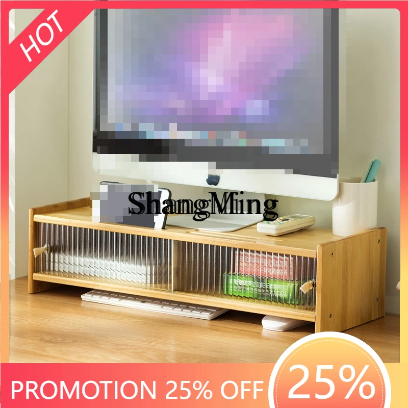 SM Desktop Computer Screen Monitor Height Increasing Storage Bracket Lift Pad Height Bottom Support Office Desktop Storage