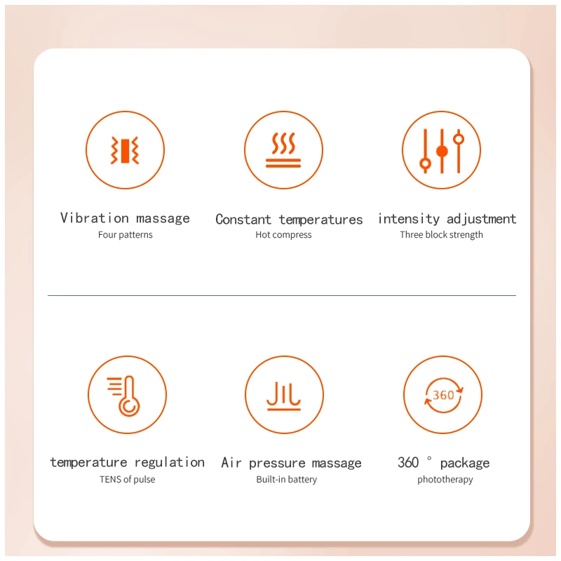 Groothandel draadloze luchtcompressor verwarmde kuitbeenmassager voor massage vibrerende knedcirculatie