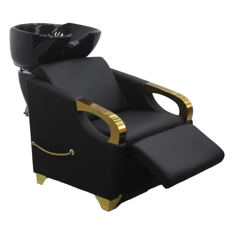

Backwash Ceramic Shampoo Bowl Sink Chair Shampoo Chair Station Spa Salon Beauty Bowls Shampoo Chair