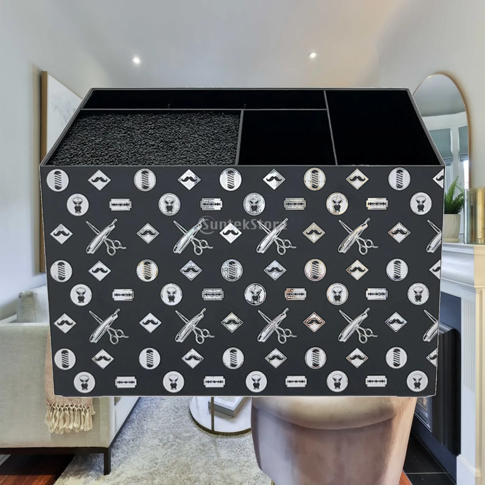 Scissors Holder Storage Box,Hair Dresser Organizer, Case Salon Hairdressing Scissors Rack for Hairstyling Combs Clips