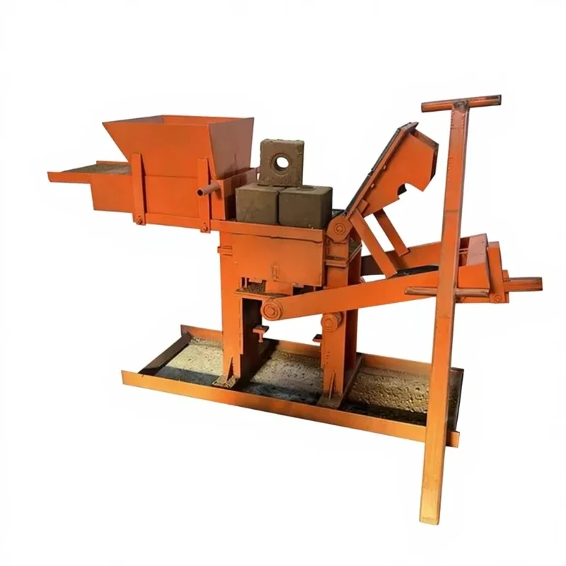 Manual brick making machine with motor, multifunctional hollow brick and block making equipment