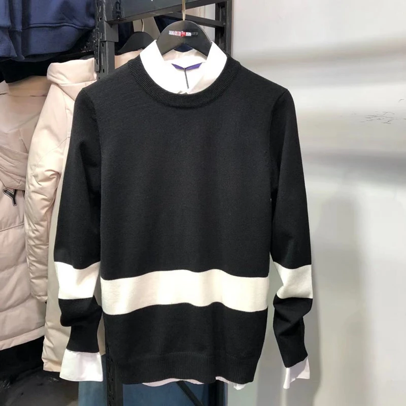 

Осень-зима, мужской свитер Camere, повседневный круглый трикотажный свитер irt, облегающая толстовка с капюшоном, молодежный Vitali Sle Long Sve