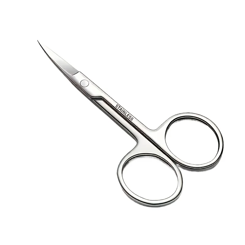 곡선형 눈썹 가위 전문가용 스테인리스 정밀 트리머 눈썹 속눈썹 제모 도구 큐티클 가위