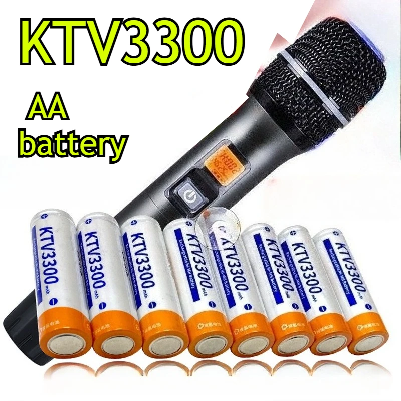 1.2 فولت KTV3300mAh بطاريات قابلة للشحن AA ل KTV ميكروفون ماوس مصباح يدوي غمبد المتعدد راديو كاميرا المتقلب