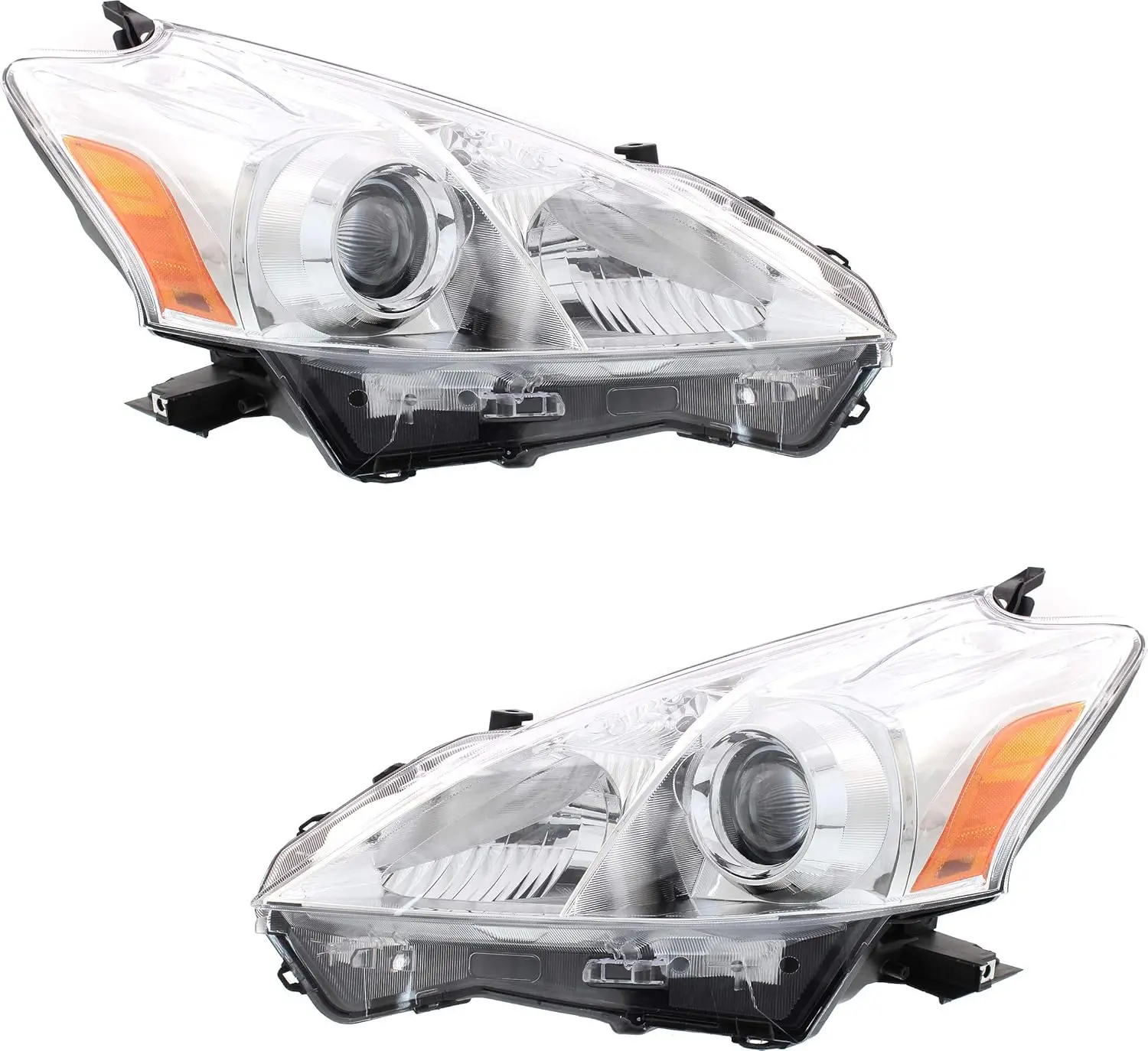 

Headlight Compatible with 2012 2013 2014 Toyota Prius V Composite Type Assembly Set Driver and Passenger Side