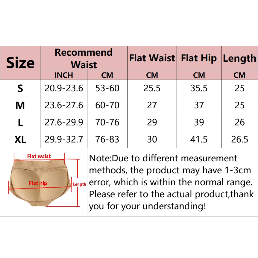 Butt Lifter Shaper Panties Hip Pads Shapewear Push Up Booty Enhancer Control Panties Invisible Underwear Fake Ass For Women