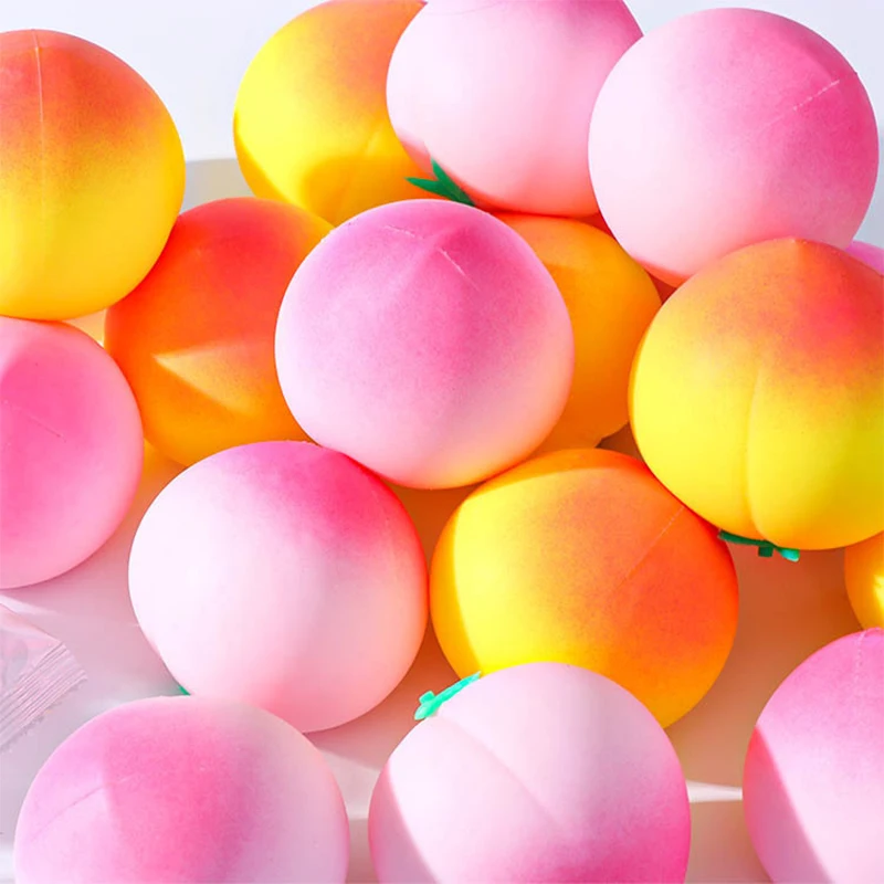 Pêssego anti-stress brinquedos lento subindo frutas espremer brinquedo engraçado alívio do estresse reduzir a pressão prop pêssego alívio do estresse brinquedos