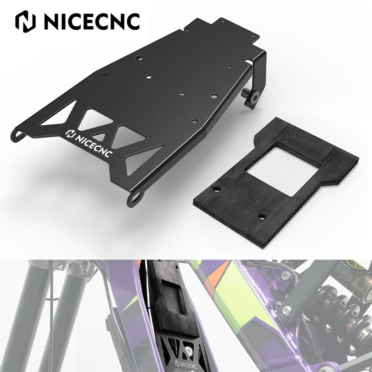 

Для Surron Light Bee X S L1E NICECNC Электрический велосипед Dirt Bike батарейный отсек гвардии крышка передней пластины крыло контроллер протектор