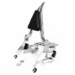 1.5 Inch Sissy Bar Passenger Backrest With Luggage Rack for Harley Davidson Touring 2009-2026 Road King Street Glide CVO