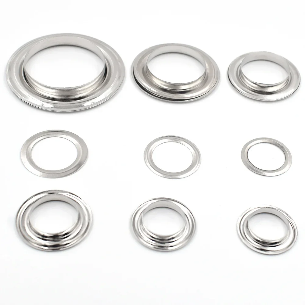 100sets Eyelets Inner Diameter 17mm-40mm Metal Eyelets with Washer DIY Handmade Craft Sewing Clothing Belt Bulk Accessories