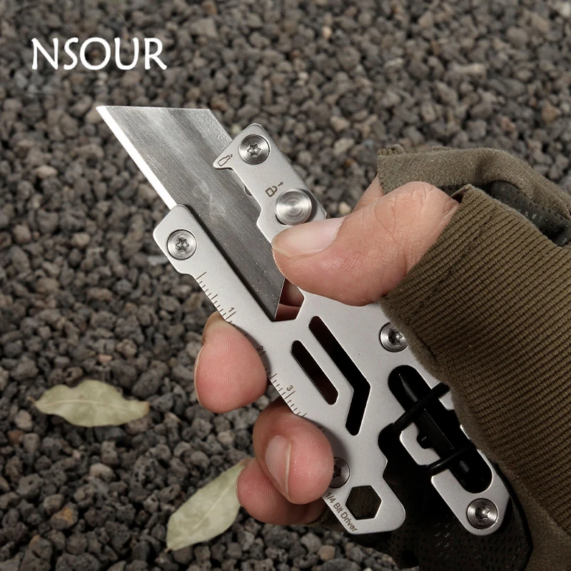 

12 in 1 Multifunction Knife Outdoor Camping Tools Stainless Steel Multi-tool Pocket Knife Bottle opener unpacking tool