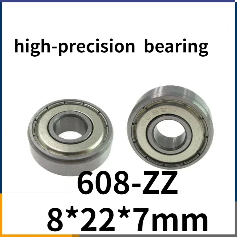 8x22x7mm Deep groove ball wall breaking soymilk machine inner 8x22x7mm small bearing 608ZZ 608RS fan  ceramic bearing