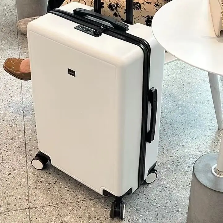 luggage-carry-on-20-inch-silent-universal-wheels-women's-large-capacity-password-box-zipper-box-pull-rod-bag-japanese-style