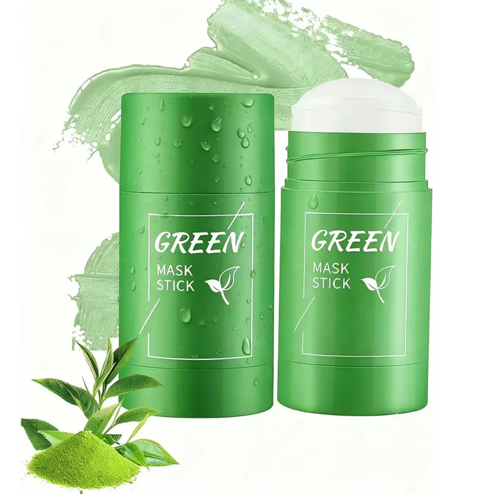 Green Tea Mask Stick for Face,Cleansing Purifying Clay Mask, Reduce Blackhead Moisturizing, Oil Control, Deep Clean Pore