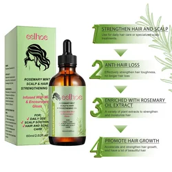 Rosemary Mint Hair Strengthening Oil Hair Growth Essential Oils Nourishing Treatment for Split Ends and Dry Organics Hair Care