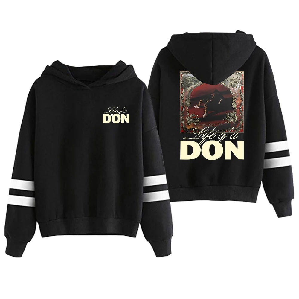 Sudadera con capucha de Don Toliver Life of a Don Merch para hombre y mujer, ropa de calle con mangas paralelas, sin bolsillos, 2023