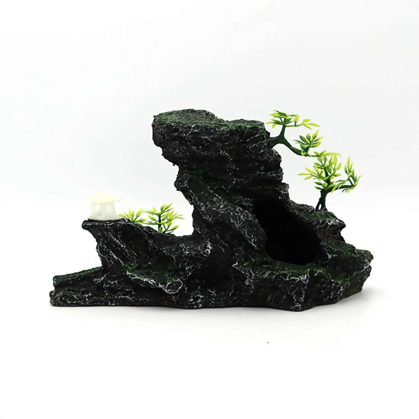 Fish Tank Decoration Background Multifunctional Aquarium Decorated Mountain View Stone Ornament for Micro Landscape Fish Tank