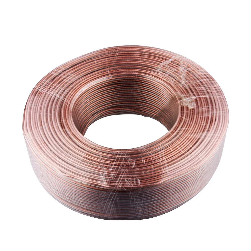 Câble audio Hi-Fi en cuivre pur sans oxygène, câble de haut-parleur respecc pour voiture, fil de haut-parleur bricolage, Home cinéma, KTV, DJ