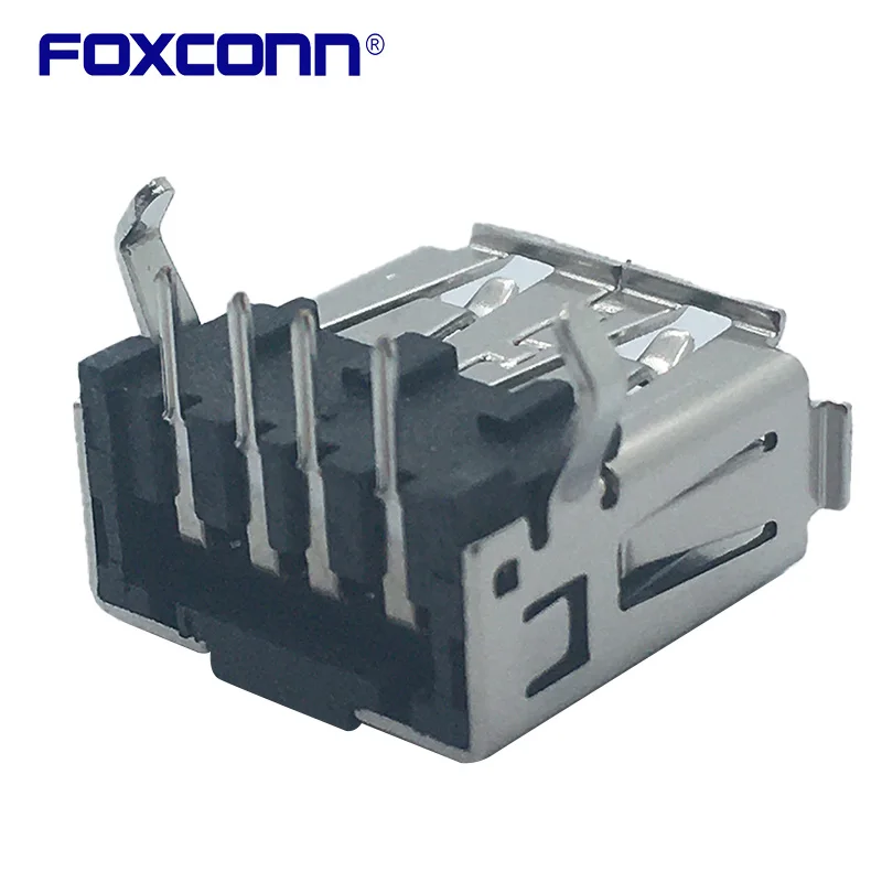 Foxconn UB11123-4HKE-4H 90 graus r/a usb2.0 matrizes conector original