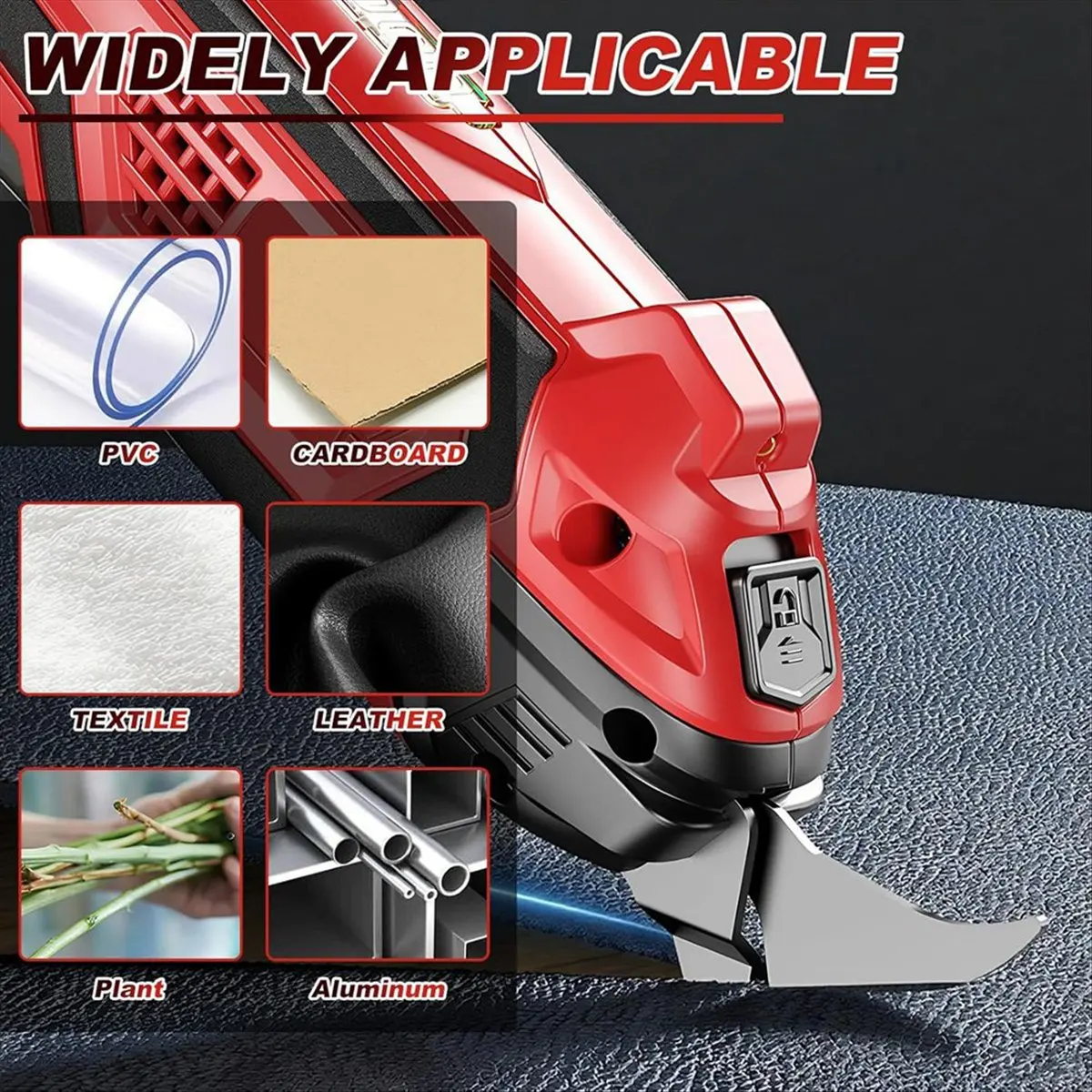*CCNIM Electric Scissors with 2 Blades, 4.2V Cordless Fabric Shears Rechargeable Cloth Cutter, Power Shears for Sewing US Plug