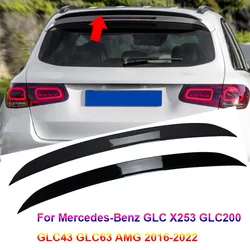 Glossy Black Tail Tailgate Spoiler 2016-2022 For Mercedes-Benz GLC X253 GLC200 GLC43 GLC63 AMG Car Rear Trunk Roof Spoiler Wings