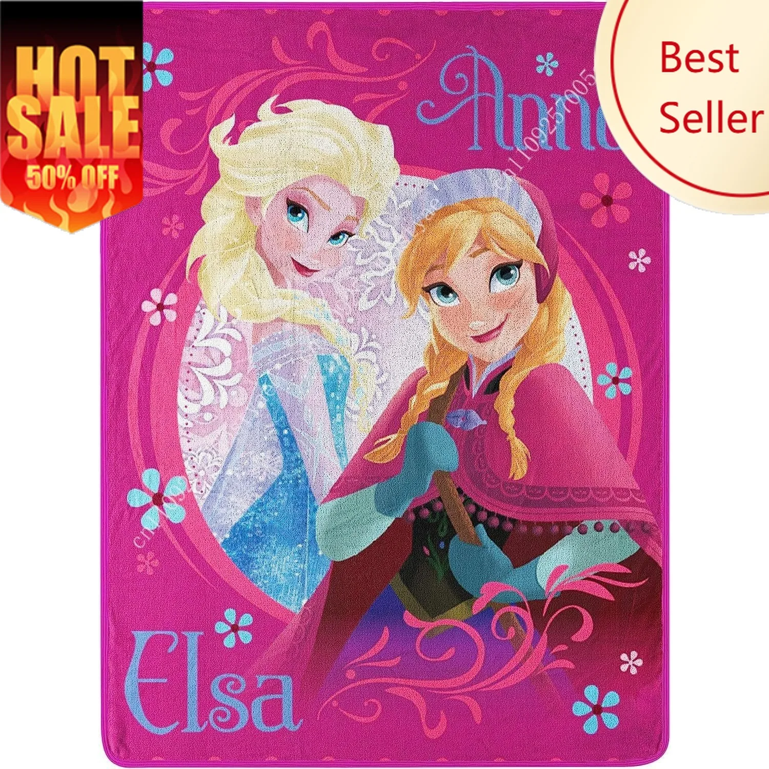 

Frozen Elsa Anna Blankets Disney Cartoon Plush Blanket Soft Indoor Decoration Adult Child Holiday Party Gifts Warm Custom Quilt