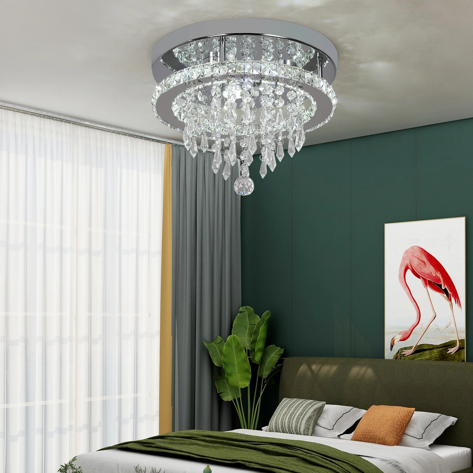 Luxury Crystal Ceiling Chandelier Light Home Appliance Led Ceiling Lamp for Bedroom Pendant Lighting Fixtures Indoor люстра пото