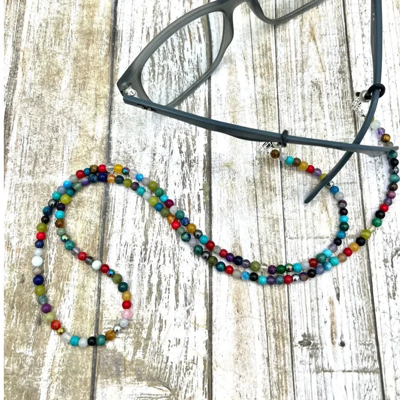 Tigereye X Tortoise Style Unisex Eyeglass Chain | Sunglass Glasses Strap Holder