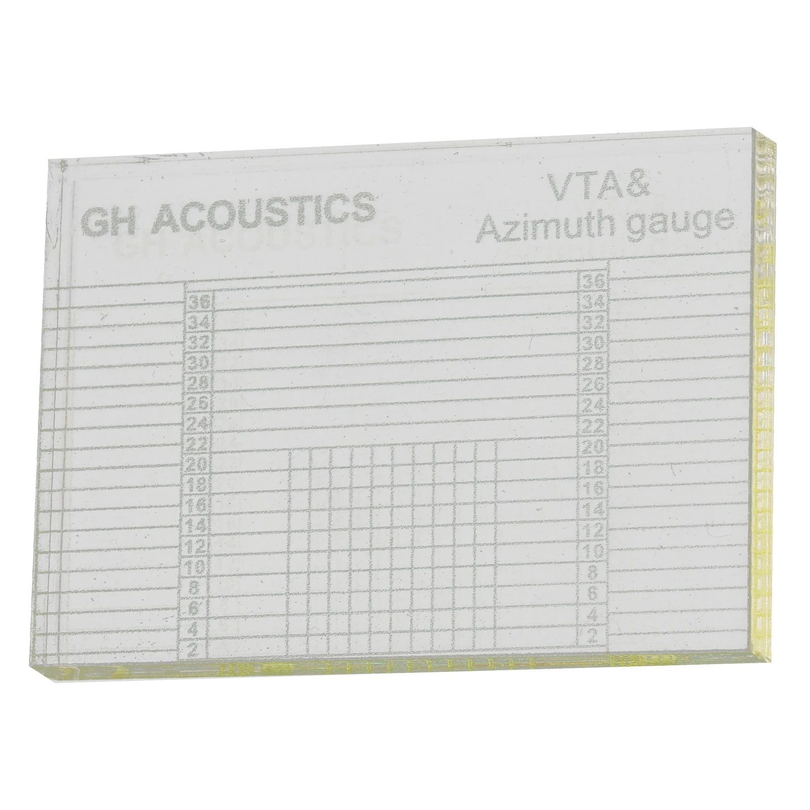 

Acrylic Record Player Alignment Ruler for Vinyl Calibration Gauge Non-slip Surface Easy Clean Music Accessory Vinyl Recorder