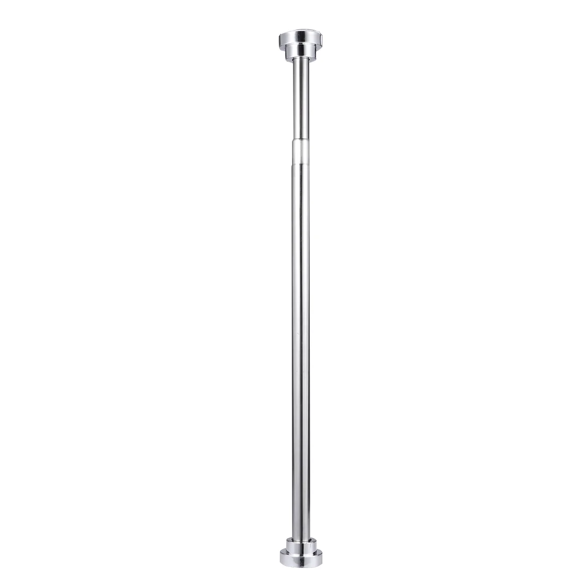 

55 CM Adjustable Shower Curtain Rod Clothes Rail Towel Rack Stainless Steel Telescopic 5000X500X500CM Tension Spring