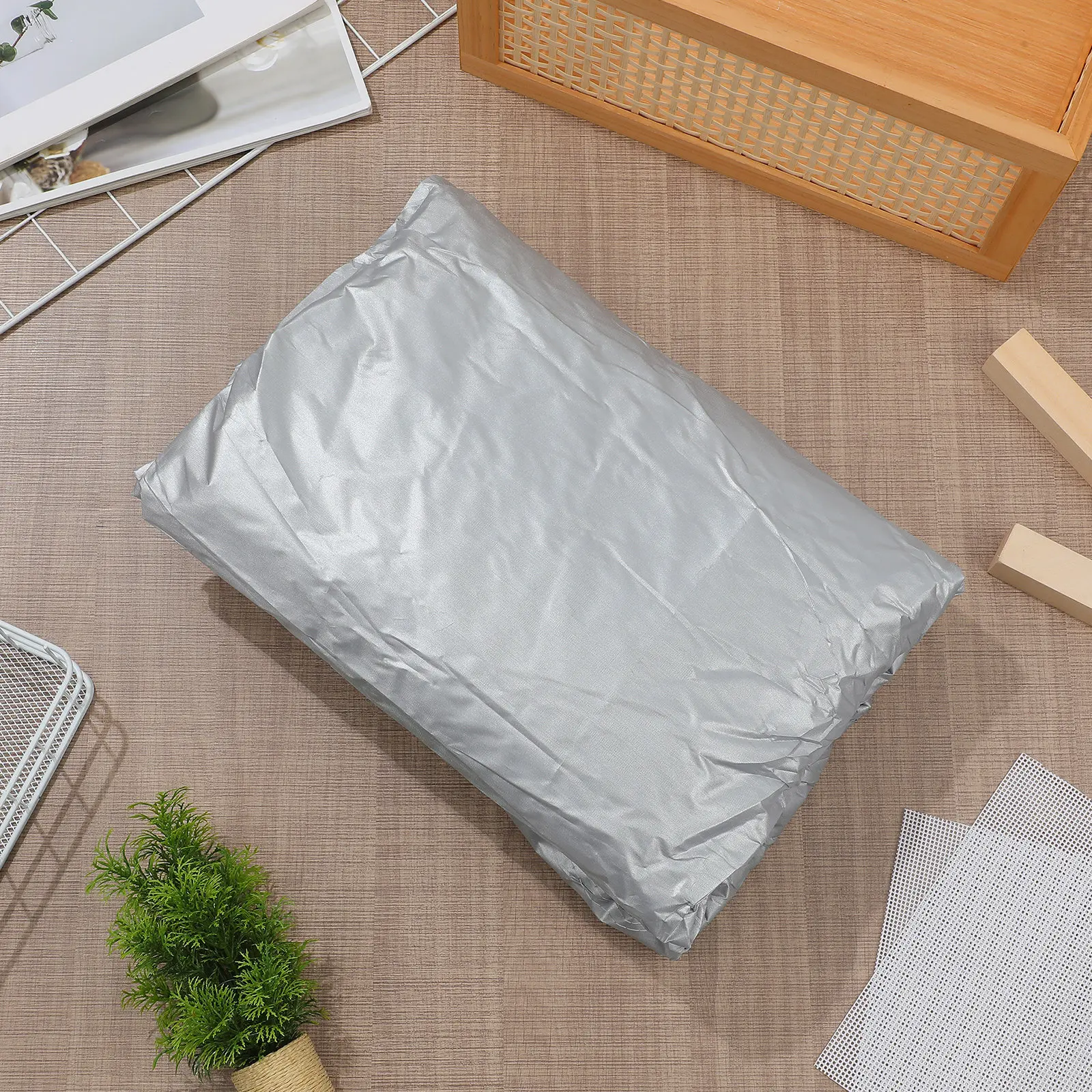 

Универсальный чехол для автомобиля XL с серебряным покрытием 170T, защита от снега и ветра для улицы, защита от солнца и дождя для автомобилей