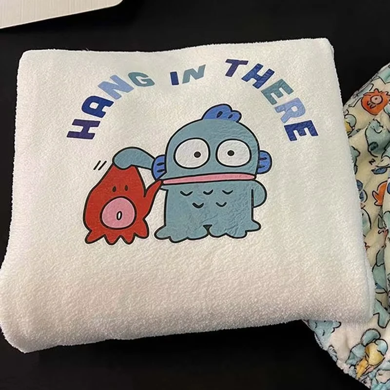 

Kawaii Sanrio Cartoon Pajamas Woman Hangyodon Autumn Winter Anime Coral Fleece Home Clothes Thickened Warm Long Sleeve Nightwear