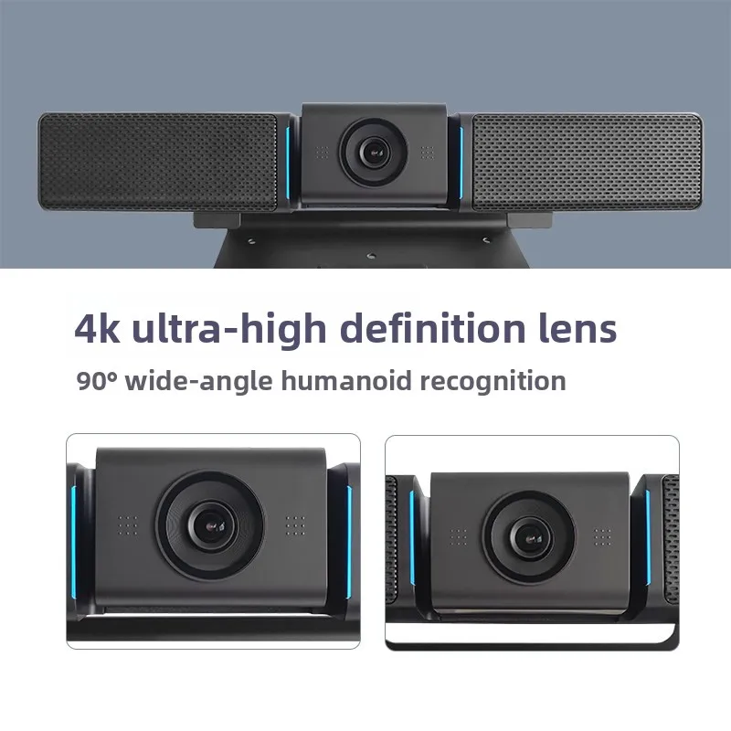All in One Video Conferencing Camera 4K 90 Wide Angle AI Tracking with Microphone Speaker USB Factory Direct for Meeting Room