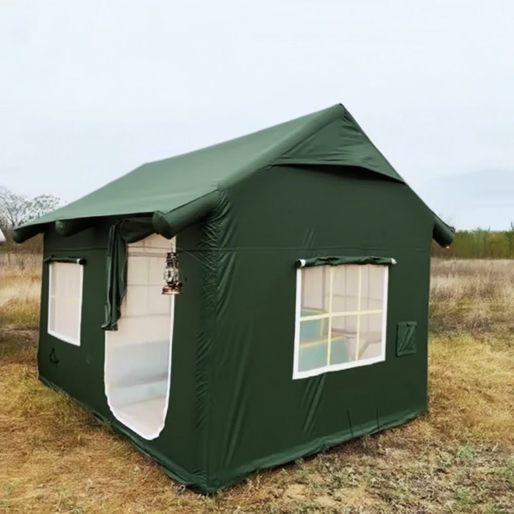 

STLF 3-4 Person Quick-Setup Automatic Portable Inflatable Tent Heavy-Duty Oxford Fabric Weatherproof for Outdoor Camping