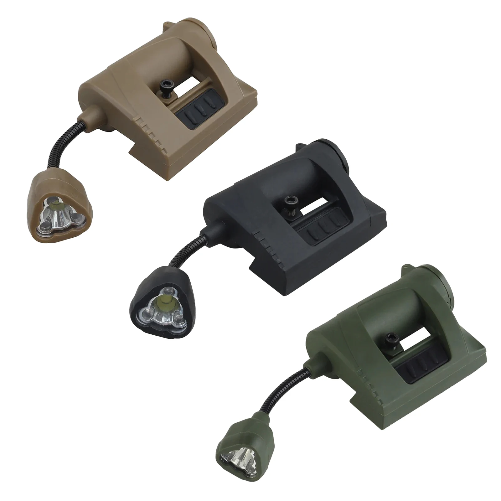 MPLS CHARGE Jagdhelm-Taschenlampe 3 Modi LED Taktische Helm-Kopflampe Energiesparende Outdoor-Stirnlampe – Detail 2