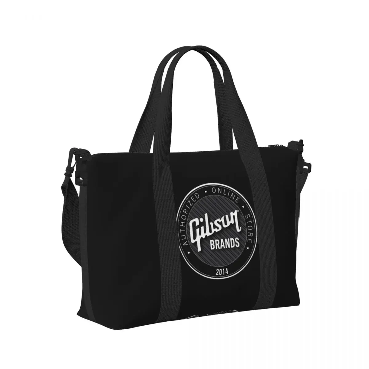 

Cool Gibson Guitar Beach Travel Bag Large Capacity Tote Bags for Gym Yoga Women Shopping Duffle Shoulder Bag