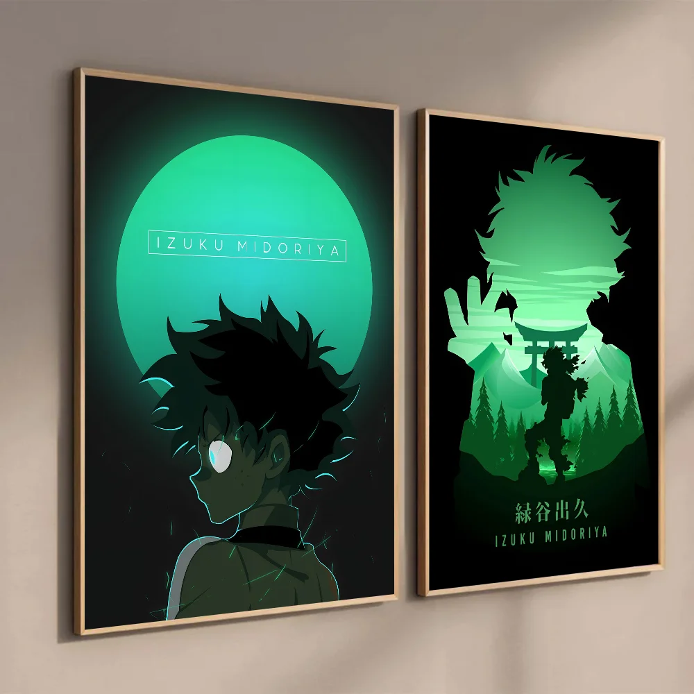 ملصق فني ذاتي اللصق للأكاديمي ، Midoriya Izuku ، مقاوم للماء ، ملصق ورقي ، قهوة ، منزل ، بار ، غرفة ، ديكور حائط #3