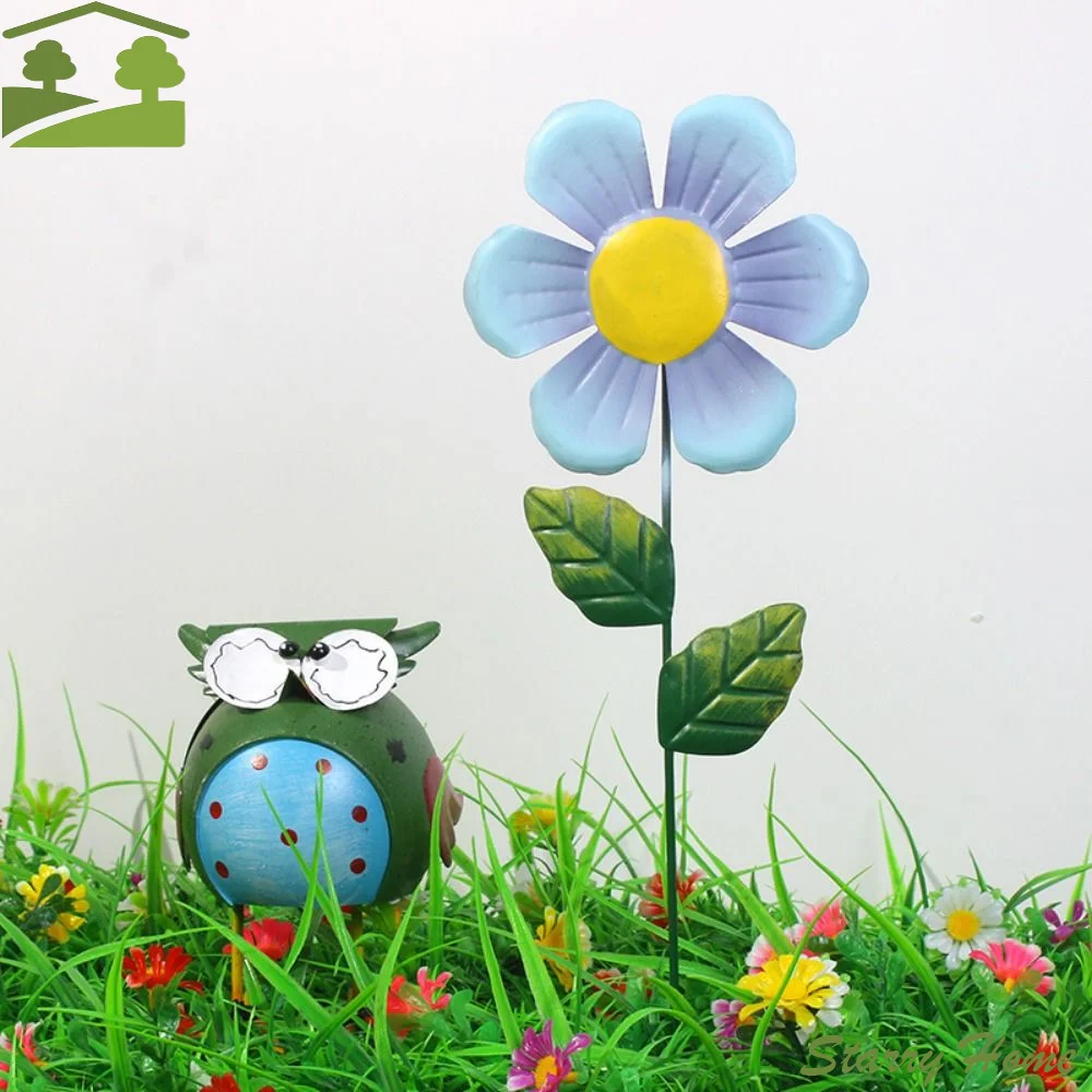 

Набор из 3 реалистичных металлических садовых украшений в виде цветов, ручной работы, уникальные, для суккулентов, в виде мультяшных персонажей, для улицы