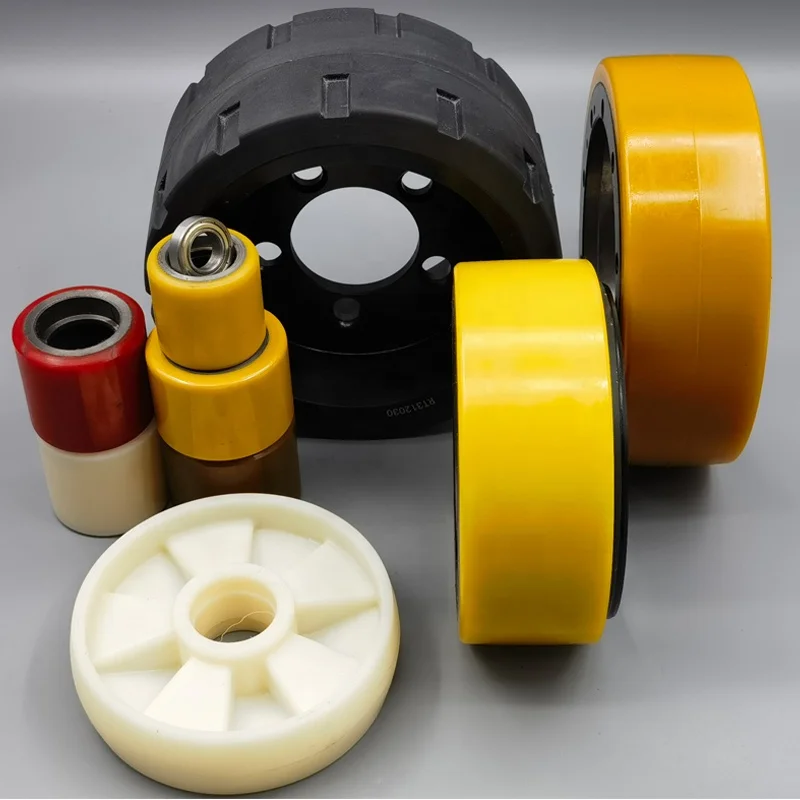 Forklifts Spare Part 4.00-8 3 Wheels Electric Forklift Tire Rubber Solid Tyre