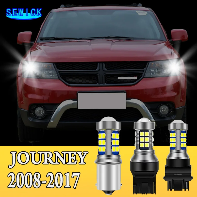 2pcs Dual Mode LED Turn Signal+Daytime Running Light DRL Accessories For Dodge Journey 2008-2017 2009 2010 2011 2012 2013 2014