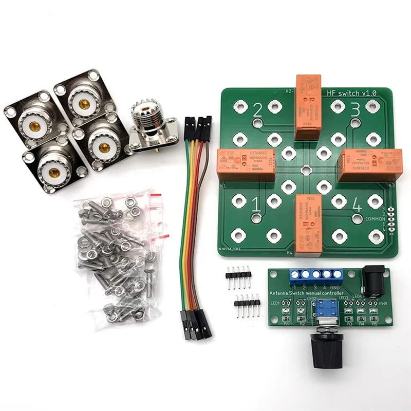 DIGIT-High Power 4:1 SO-239 محول هوائي عن بعد 1.5Kw CW/RTTY أو 3000W PEP مع وحدة تحكم يدوية