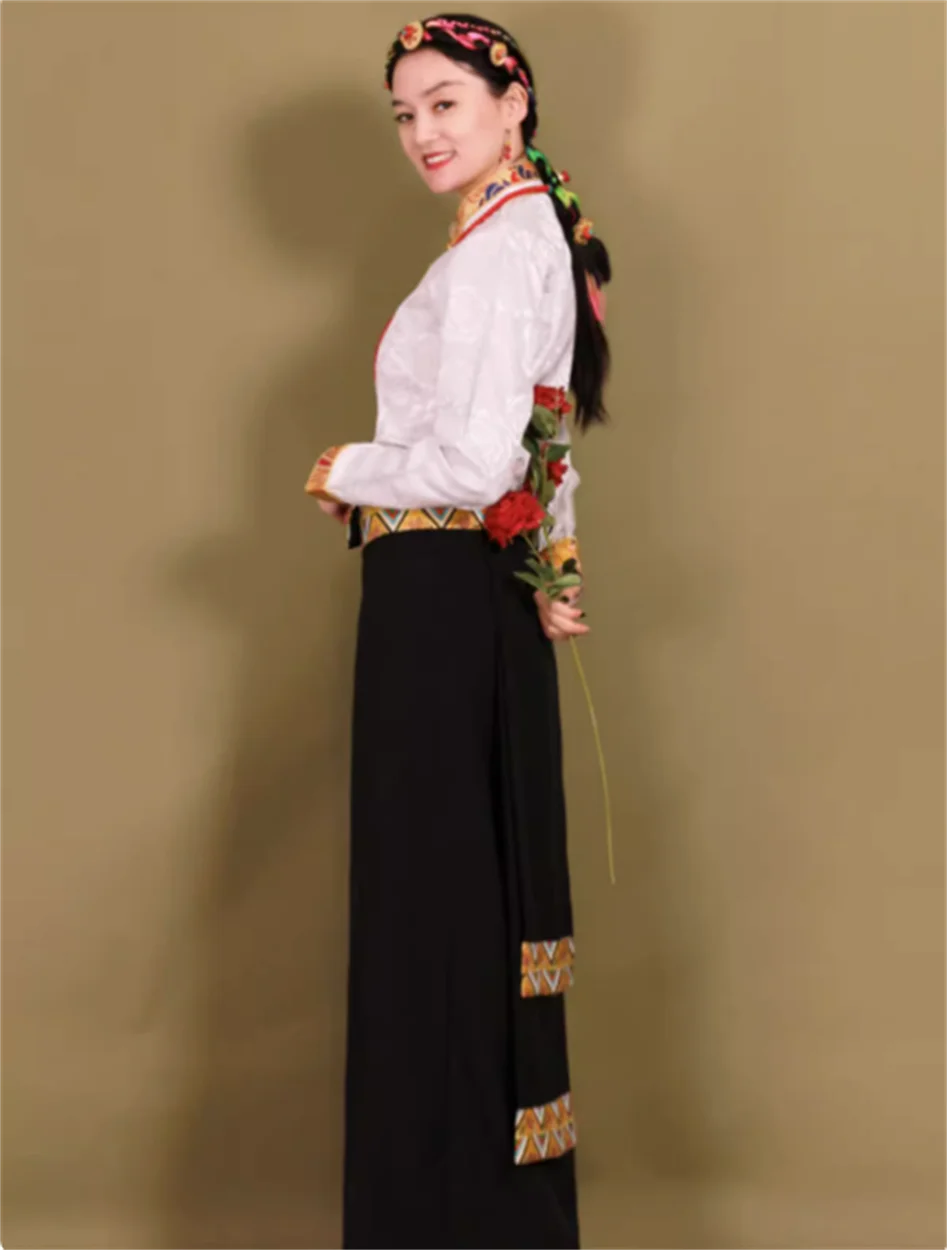 Tibetan midi skirt in summer