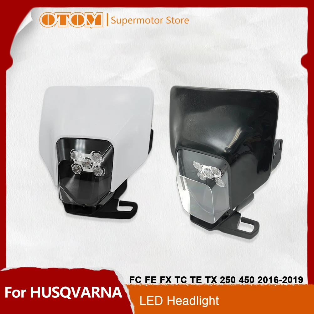 

Motorcycle Accessories LED Headlight Assembly Headlamp Head Light Guard For HUSQVARNA FC FE FX TC TE TX 250 350 450 2016-2019