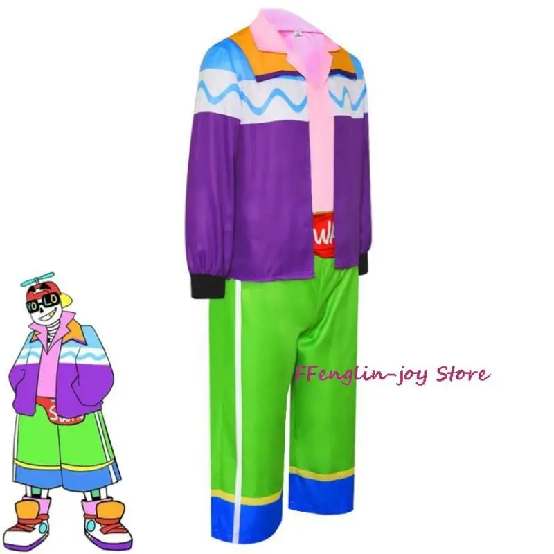 Jeu Undertale AU frais! Sans Cosplay Costume Anime pour hommes et femmes, chapeau, manteau, chemise, pantalon, uniforme, tenue d'Halloween, fête de carnaval, trempé