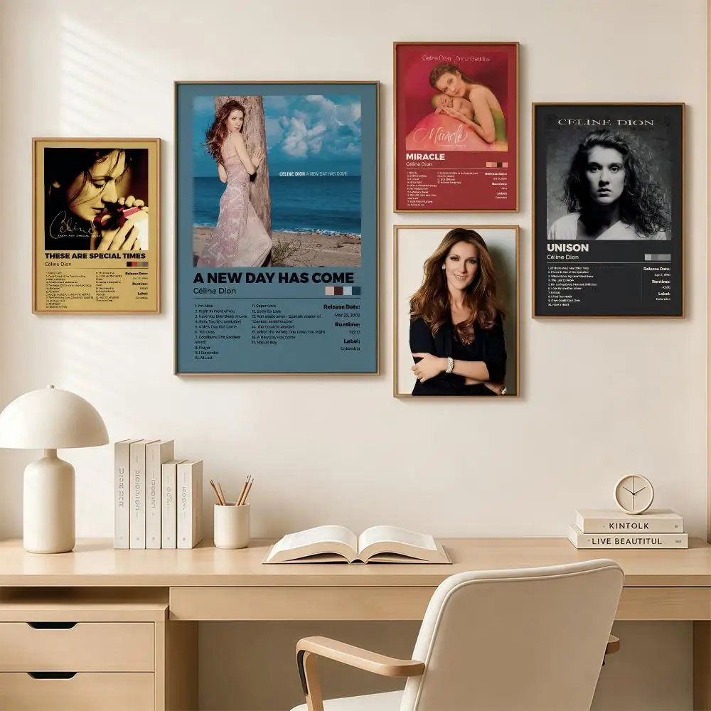 Power Ballad Queen C-Celine D-Dion Poster Poster Print Painting Wall Art Living Room Office Decoration Frameless