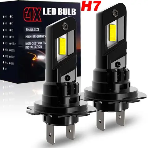2pcs H7 Led 헤드 라이트 PX26d 64210 64210NL 64210NBS 64180L PY26d-1 H18 기본 소켓 12v GC 7535