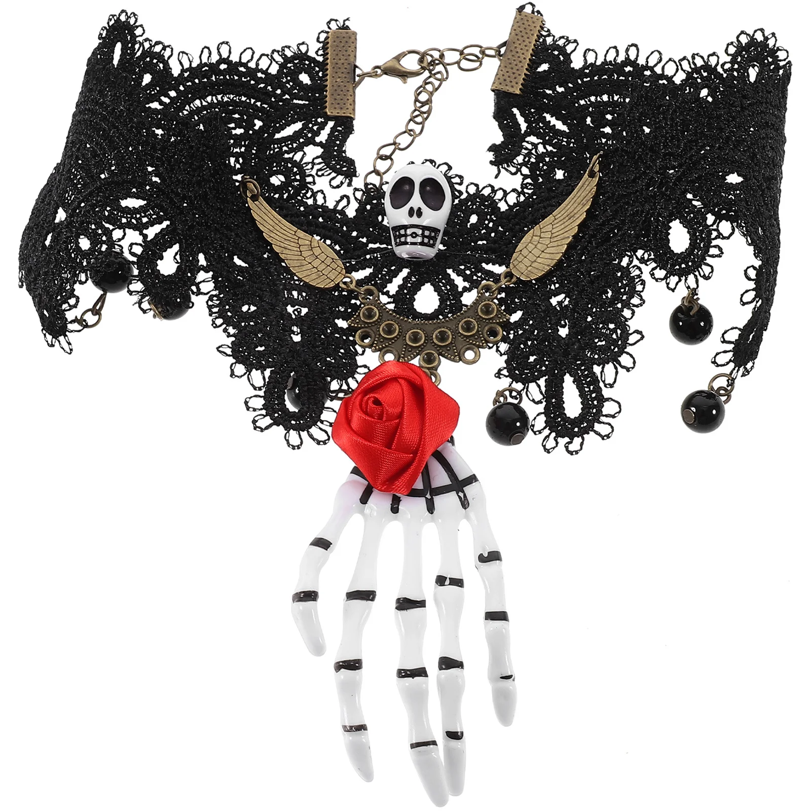 

Hand Necklace Polished Gothic Punk Style Choker Elegant Necklace for Women Halloween Party Jewelry DIY Choker