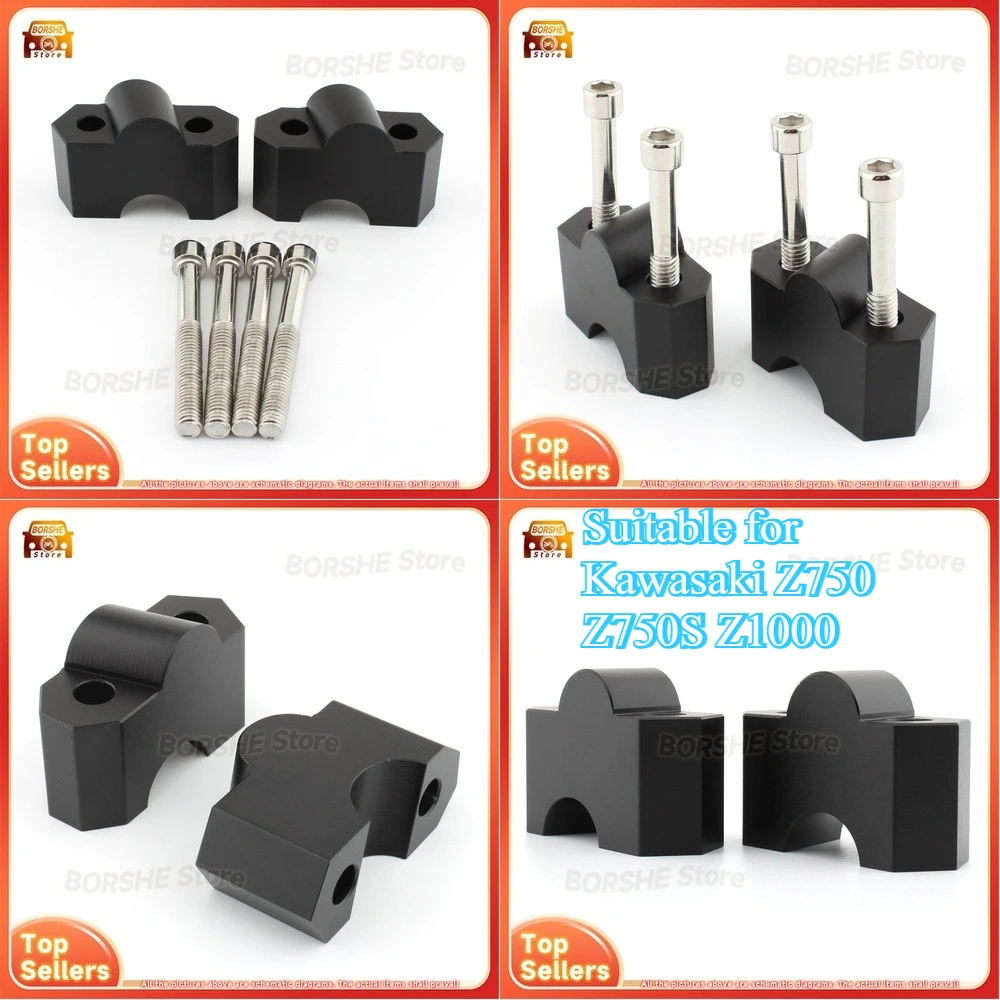 

2026 Motorcycle Handlebar Riser Kit Suitable for Kawasaki Z750 Z750S Z1000 Handlebar Extender Elevator for Custom Bike