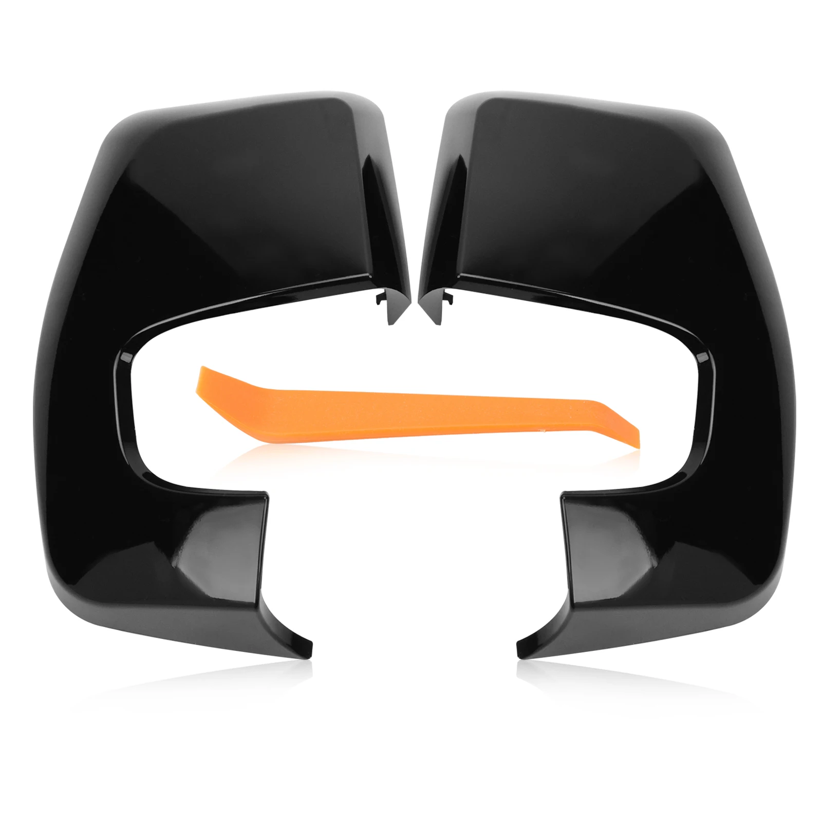 

1 Pair Black Right&Left Side Wing Door Mirror Caps Cover 2064127 for Ford Transit Custom/ Tourneo Custom 2012 Onwards 1809084