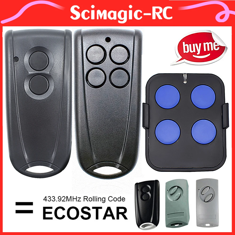 

100% Comaptible ECOSTAR RSE2 RSC2 433 Garage Remote Control and Liftronic 500 700 800 Portronic D5000 D2500 S4000 Receiver Model